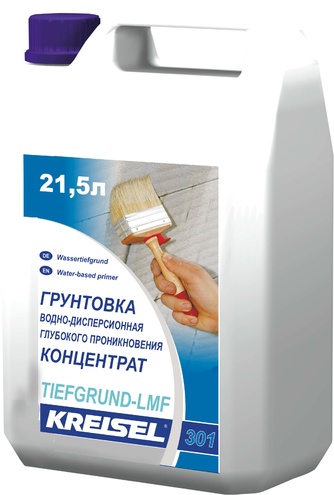 Kreisel Tiefgrund LMF 301, 21.5 л, Грунт-концентрат глубокого проникновения, Прозрачный
Kreisel Tiefgrund LMF 301, 21.5 л, Грунт-концентрат глубокого проникновения, Прозрачный