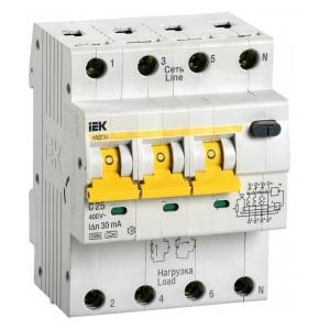 Автоматический выключатель дифференциального тока IEK АВДТ34 C25 MAD22-6-025-C-30
Автоматический выключатель дифференциального тока IEK АВДТ34 C25 MAD22-6-025-C-30