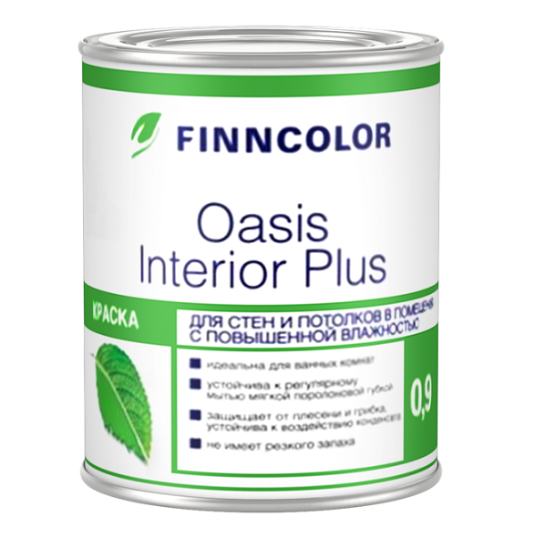 Краска для стен и потолков Tikkurila Finncolor Oasis Interior Plus база А глубокоматовая 0,9 л, Белый
Краска для стен и потолков Tikkurila Finncolor Oasis Interior Plus база А глубокоматовая 0,9 л, Белый
