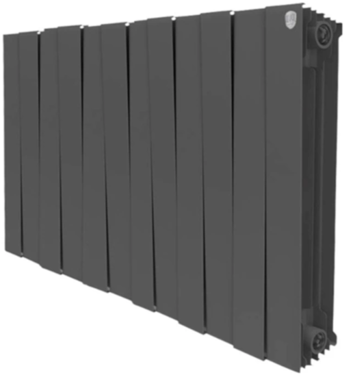 Радиатор биметаллический Royal Thermo PianoForte Noir Sable 500 12 секций, Черный
Радиатор биметаллический Royal Thermo PianoForte Noir Sable 500 12 секций, Черный