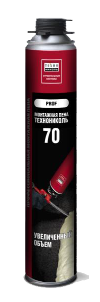 Технониколь 70, 1000 мл, Пена монтажная профессиональная 
Технониколь 70, 1000 мл, Пена монтажная профессиональная