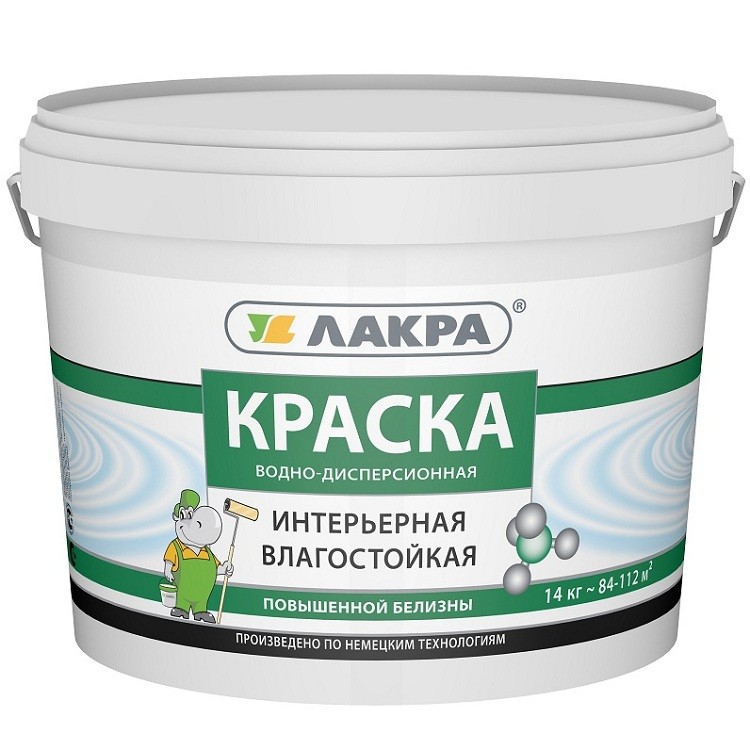 Краска акриловая Лакра интерьерная влагостойкая повышенной белизны белая 14 кг, Белый
Краска акриловая Лакра интерьерная влагостойкая повышенной белизны белая 14 кг, Белый