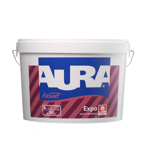 Краска водно-дисперсионная фасадная Aura Fasad Expo основа TR 9 л, Прозрачный
Краска водно-дисперсионная фасадная Aura Fasad Expo основа TR 9 л, Прозрачный