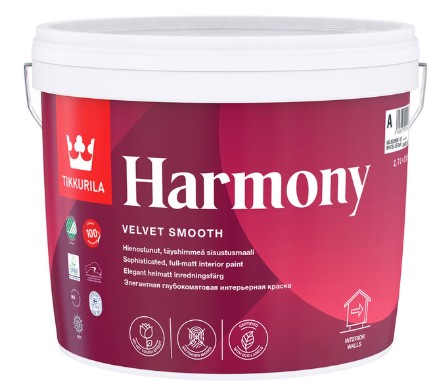 Краска водно-дисперсионная Tikkurila Harmony моющаяся белая основа А 2.7 л, Белый
Краска водно-дисперсионная Tikkurila Harmony моющаяся белая основа А 2.7 л, Белый