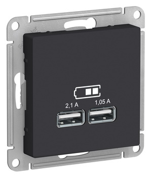 Розетка 220 с USB портом ATN000333 Schneider Electric AtlasDesign карбон 5B|2100 мА
Розетка 220 с USB портом ATN000333 Schneider Electric AtlasDesign карбон 5B|2100 мА