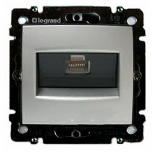Розетка компьютерная LeGrand Valena 770230 RJ45 UTP кат. 5e с захватами алюминий
Розетка компьютерная LeGrand Valena 770230 RJ45 UTP кат. 5e с захватами алюминий
