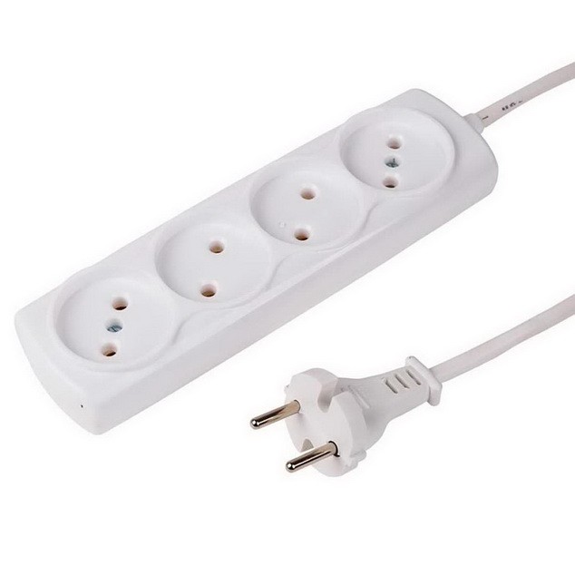 Удлинитель бытовой PROconnect Optima 11-2411 ПВС 4 розетки без заземления 2х0.75 1300 Вт 7 м, Белый
Удлинитель бытовой PROconnect Optima 11-2411 ПВС 4 розетки без заземления 2х0.75 1300 Вт 7 м, Белый