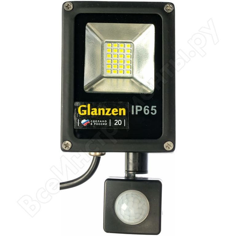 Светодиодный прожектор c датчиком движения GLANZEN FAD-0011-20 00-00001790, Холодный белый
Светодиодный прожектор c датчиком движения GLANZEN FAD-0011-20 00-00001790, Холодный белый