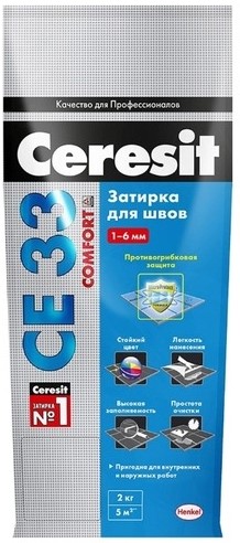 Ceresit СЕ 33 Comfort 58, 2 кг, Затирка с противогрибковым эффектом, Темно-коричневый
Ceresit СЕ 33 Comfort 58, 2 кг, Затирка с противогрибковым эффектом, Темно-коричневый
