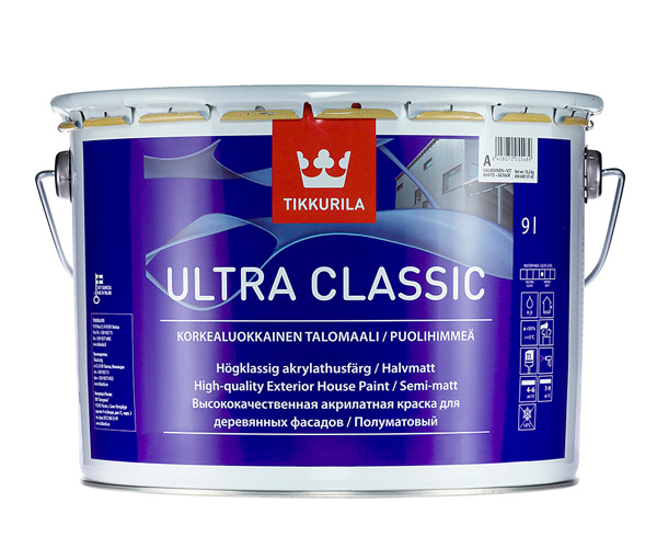 Tikkurila Ultra Classic полупрозрачная, 2,7 л, Краска фасадная по дереву акрилатная, Полупрозрачный
Tikkurila Ultra Classic полупрозрачная, 2,7 л, Краска фасадная по дереву акрилатная, Полупрозрачный