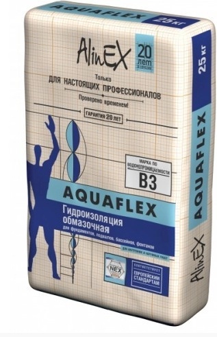 Купить Гидроизоляционная смесь alinex aquaflex, 25 кг