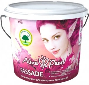 Купить Alina paint fassade, 15 кг краска водоэмульсионная фасадная, атмосферостойкая