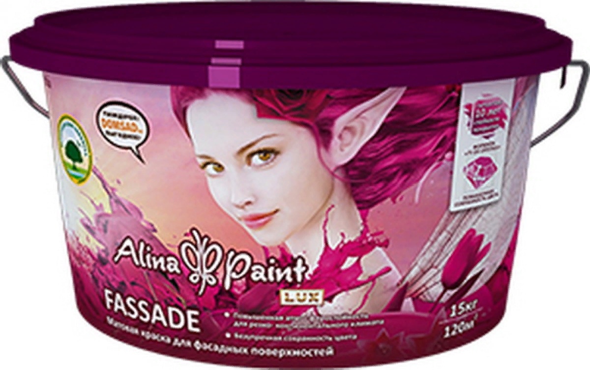 Купить Alina paint fassade, 25 кг краска водоэмульсионная фасадная, атмосферостойкая
