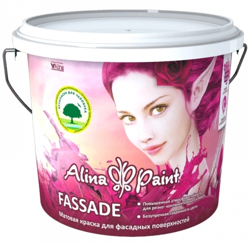 Купить Alina paint fassade, 7 кг краска водоэмульсионная фасадная, атмосферостойкая