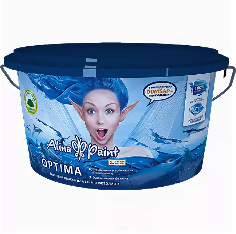Купить Alina paint optima, 15 кг,краска водоэмульсионная интерьерная, моющаяся, морозостойкая