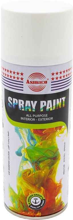 Купить Asmaco spray paint premium grade white 280gms