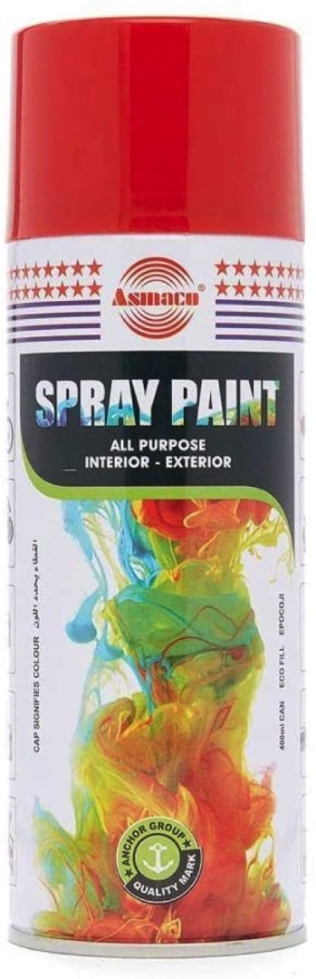 Купить Asmaco spray paint premium grade red 280gms