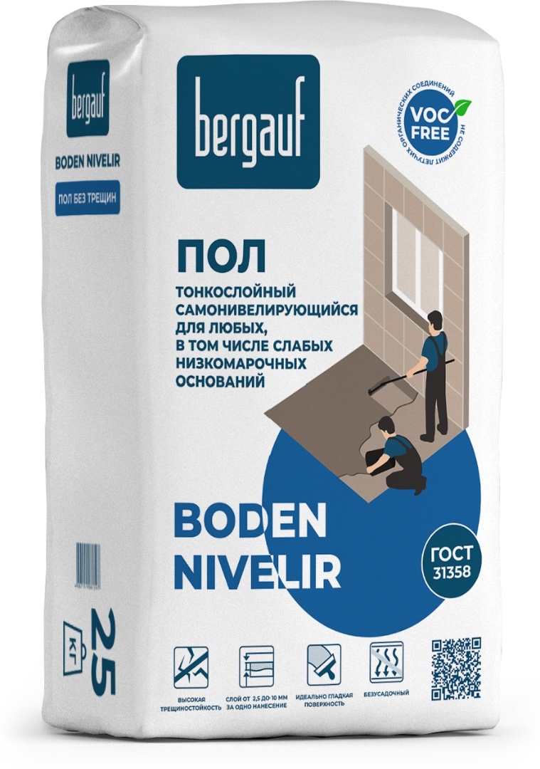 Купить Boden nivelir 25 кг - финишный самонивелирующийся пол