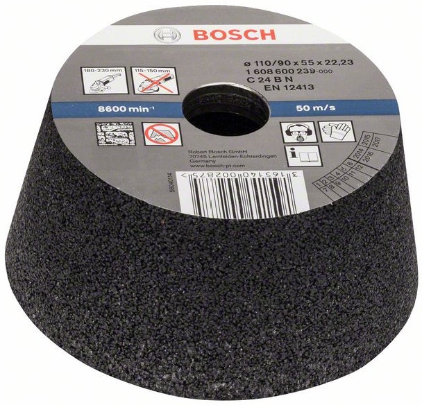 Купить Bosch шлифкруг чашечный по камню 90x110 мм 1.608.600.240