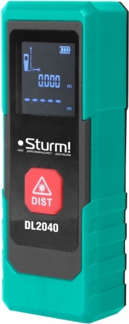 Купить Dl2040 дальномер лазерный,0.05-40м,на 40% компактнее, только измерение расстояния,чехол, sturm
