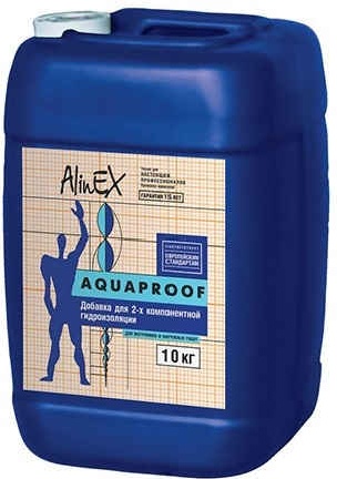 Купить Гидроизоляционная смесь alinex aquaproof, 10 кг