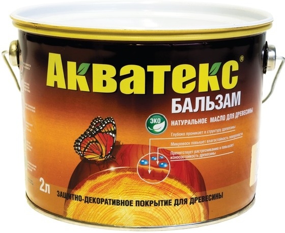 Купить Акватекс - бальзам натуральное масло для древесины 2 л тик