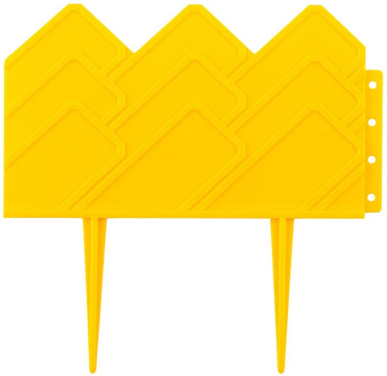Купить Бордюр декоративный Grinda для клумб, 14x310см, желтый