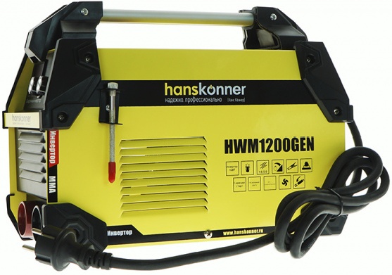 Купить Hwm1200gen сварочный инвертор 20-200а,пв-80%, напр. 160-250 в, работа от генератора, hanskonner