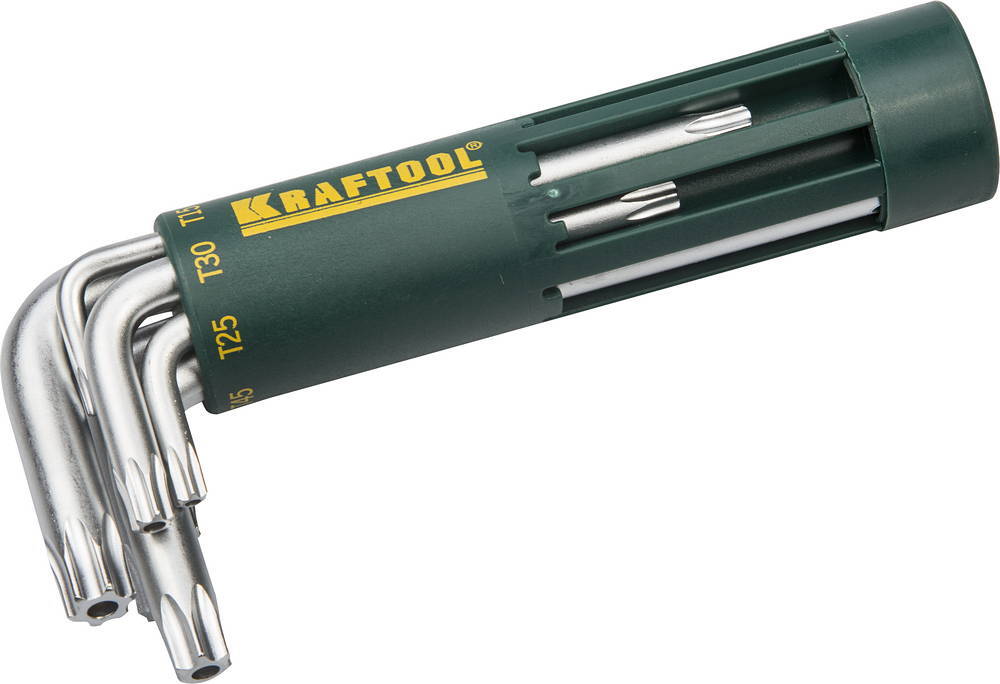 Купить Kraftool набор Kraftool ключи Expert имбусовые короткие, cr-mo сталь, держатель-рукоятка, Hex 2-10мм, 8 пред 27430-1_z01
