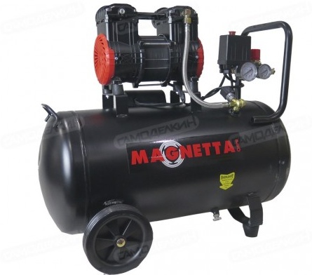 Купить Magnetta, bw800-50, компрессор воздушный безмасляный, 50 л, 750вт, 145л/мин, 8бар