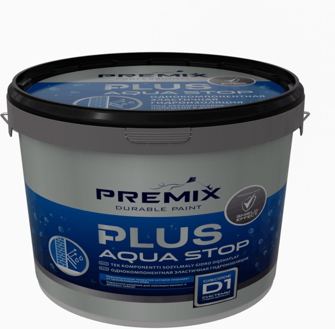 Купить Premix акриловая гидроизоляция готовая к использованию aqua stop 3кг