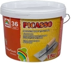 Купить Декоративная штукатурка picasso р-36 для интерьеров 15 кг