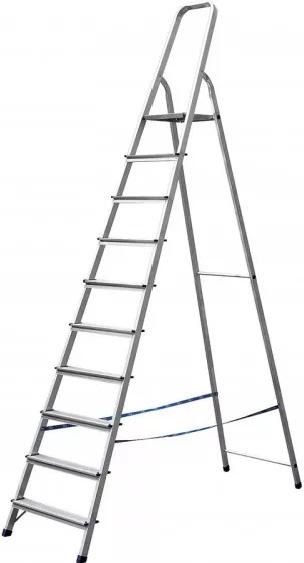 Купить Сибин лестница-стремянка алюминиевая, 10 ступеней, 208 см 38801-10