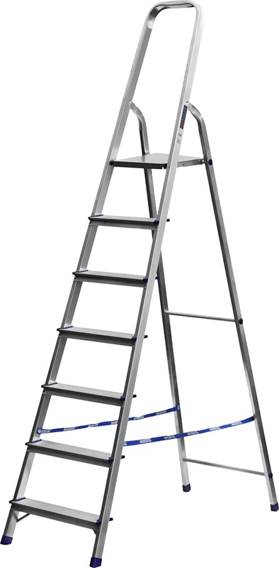 Купить Сибин лестница-стремянка алюминиевая, 7 ступеней, 145 см 38801-7