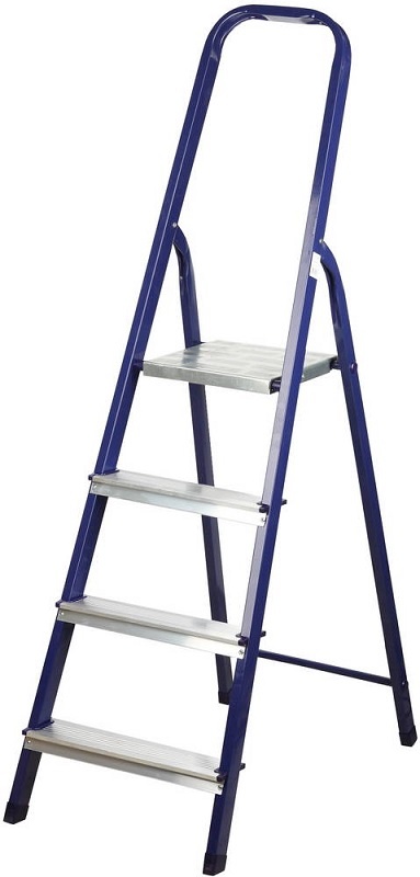 Купить Сибин лестница-стремянка стальная, 4 ступени, 82 см 38803-04