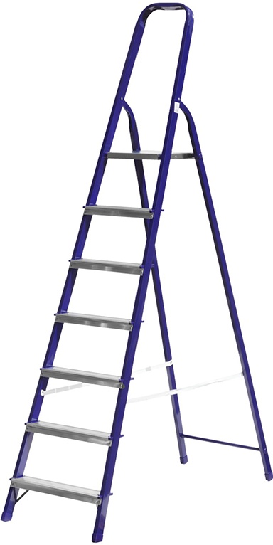 Купить Сибин лестница-стремянка стальная, 7 ступеней, 145 см 38803-07