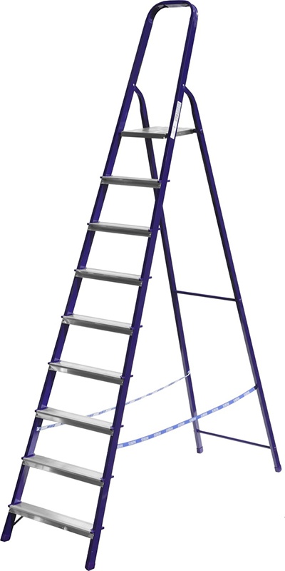 Купить Сибин лестница-стремянка стальная, 10 ступеней, 208 см 38803-10