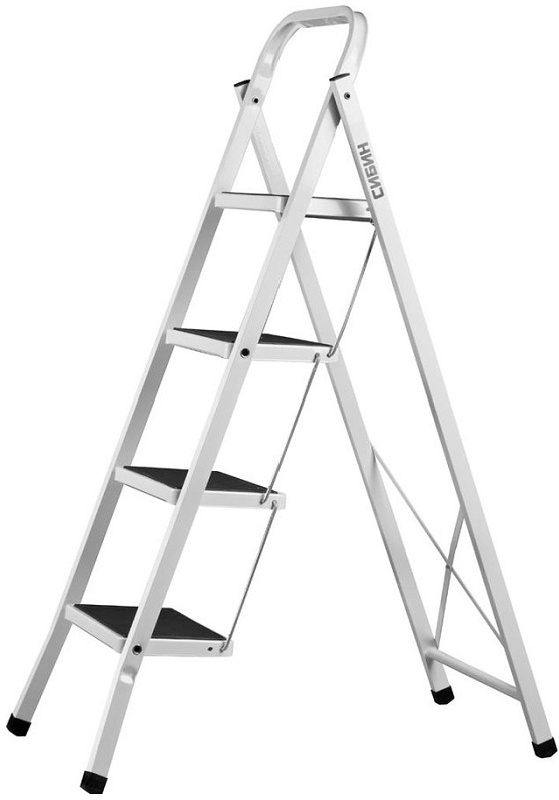 Купить Сибин лестница-стремянка стальная c широкими ступенями, 4 ступени, сибин 38807-04_z01