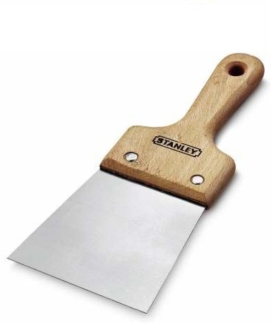 Купить Stanley, 1-28-935, ﻿шпатель для потолка Filling Knife с деревянной рукояткой 10см, шт