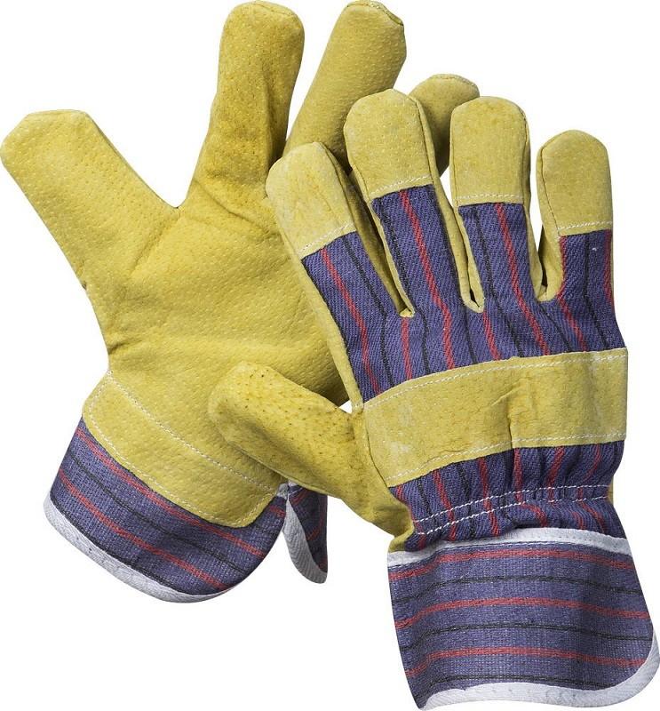 Купить Stayer перчатки рабочие комбинированные кожаные из спилка с тиснением, Xl 1131-xl