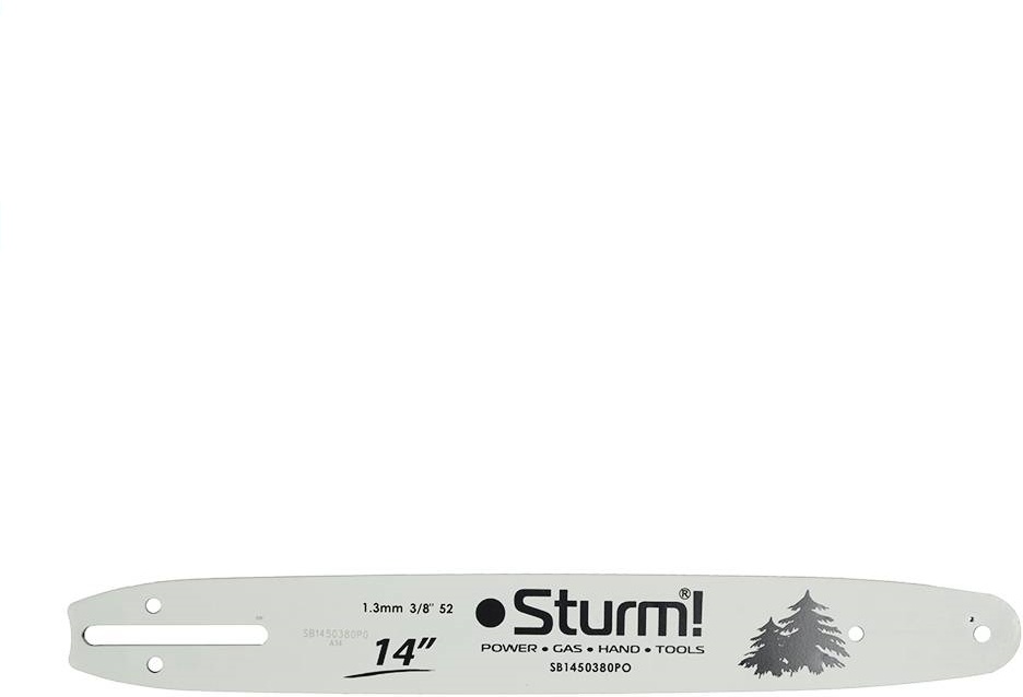 Купить Sb1450380po пильная шина 14 sturm паз 1.3мм, 3/8, 52зв, хвостовик Po Oregon k041/a041