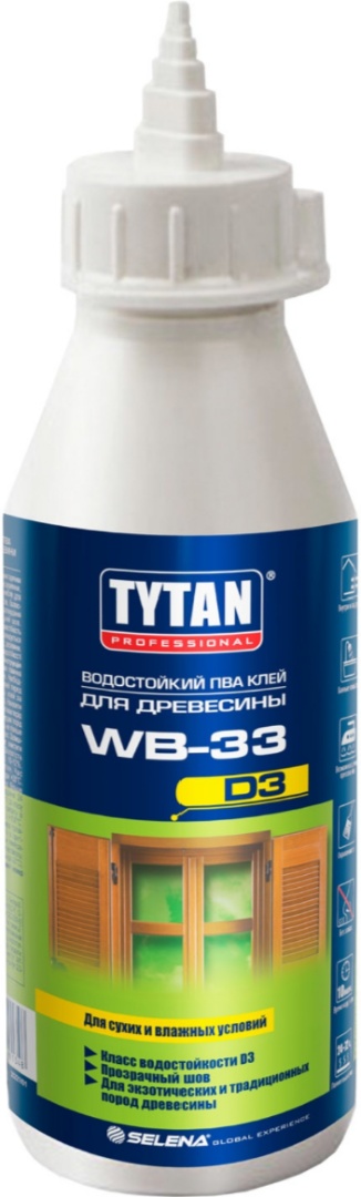 Купить Tytan professional клей пва d3 водостойкий для дерева wв-33 500 мл