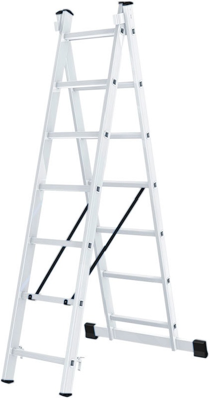Купить Лестница алюминиевая двухсекционная ла 2x7 вихрь