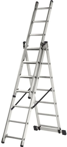 Купить Лестница алюминиевая трёхсекционная ла 3x7 вихрь