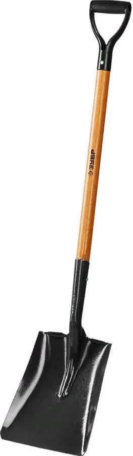 Купить Зубр лопата профи-10 совковая, деревянный черенок, с рукояткой, профессионал 39363_z02