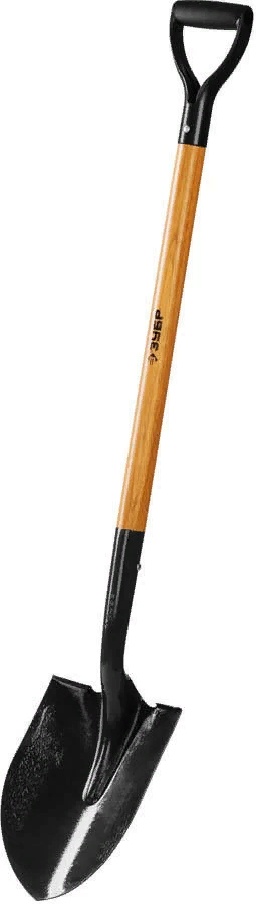 Купить Зубр лопата профи-10 штыковая для земляных работ деревянный черенок с рукояткой проф 4-39530_z02