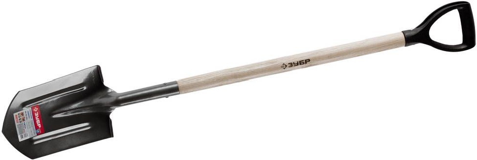 Купить Зубр лопата фаворит штыковая прямоугольная деревянный черенок с рукояткой проф 4-39513_z02