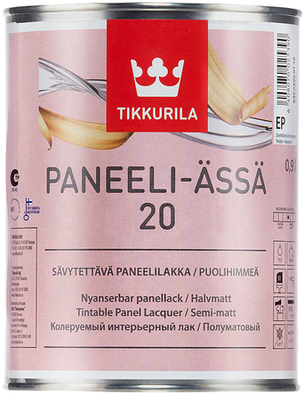 Купить Tikkurila Paneeli Assa 20, 0.9 л, Лак для дерева интерьерный
