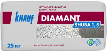 Купить Knauf Диамант, 25 кг шуба, белая, 1.5 мм — 1