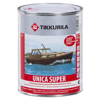 Купить Tikkurila Unica super, 0.9 л. прозрачный полуглянцевый — 1